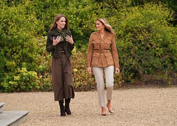 کیٹ مڈلٹن نے ونڈسر گارڈنز میں میلانیا ٹرمپ سے ملاقات کی