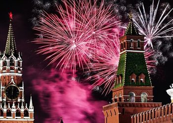 نیا سال پورے روس میں آیا ہے